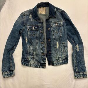 Zara Distressed Denim Jacket